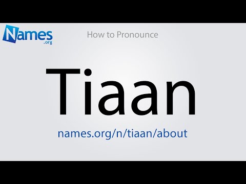 How to Pronounce Tiaan