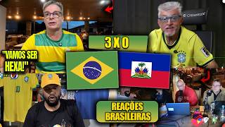 REAÇÕES da VITÓRIA do BRASIL na COPA DO MUNDO 2026 - REACT BRASIL 3X0 HAITI (FARID, GIL, JORDAN)