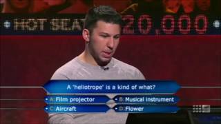 The luckiest quiz show contestant ever Hot Seat Millionaire Australia