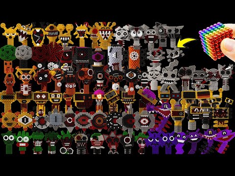 All Sprunki Characters Phase 1–10 | Built with Magnetic Balls (Incredibox) Durple Oren Ganold Mr.Sun