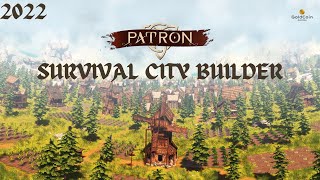 THE FIRST WINTER | Patron Gameplay 2022 | Banished-Like Medieval City Builder