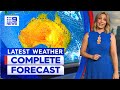 Australia Weather Update: Sunshine to kick off the weekend | 9 News Australia
