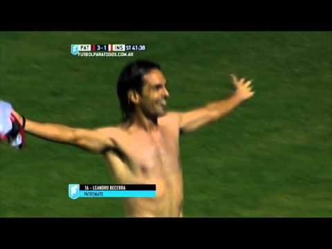 Gol de Becerra. Patronato 3 - Instituto 1. Reducido B Nacional 2015. FPT.