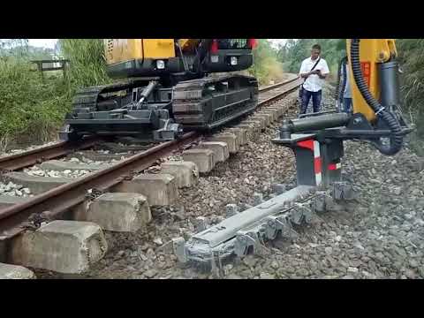 JingGong hirail ballast cutter, railway machinery