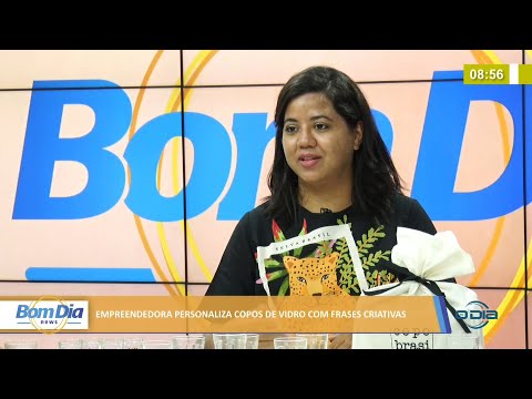 Empreendedora personaliza copos de vidro com frases criativas 04 11 2021