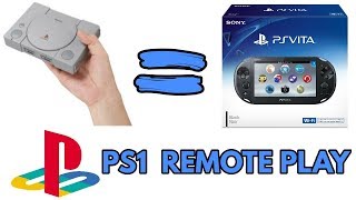 ** Ps1 Remote Play ** Retro gaming with a Ps3 and Vita