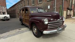 1946 Ford Super Deluxe Station Wagon-Start up & Driving POV