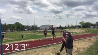 AAU Regional Qualifier 212'3" Javelin Throw PR