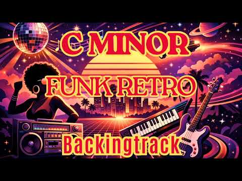 C Minor Funk Retro Backing Track | Old School Groove | Guitar Jam Track
