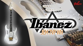 Video thumbnail for Ibanez Steve Vai Signature Premium JEM7VP WH White Made in Indonesia by Gooswyn Guitars