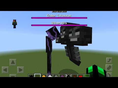 wither skeleton titan vs ender colossus (thease are the titans that i made)