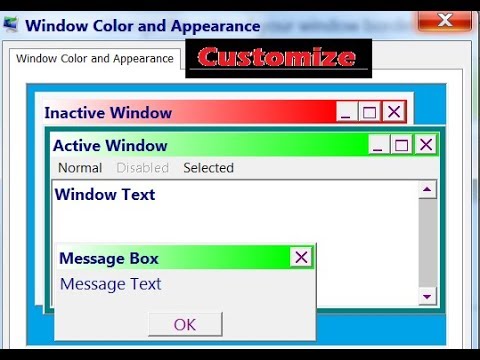 Change window color and appearence in Windows | N Tech