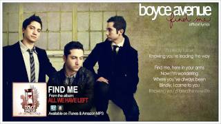 Boyce Avenue - Find Me (Lyric Video)(Original Song) on Apple & Spotify