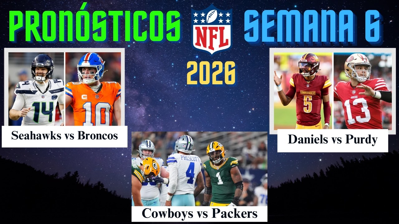 Pronósticos NFL Semana 6: previo y picks de cada partido