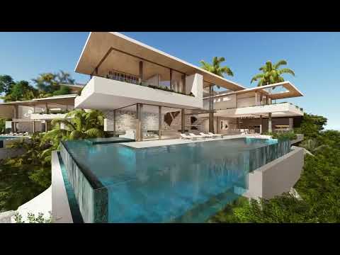 Villa Aquarius | Ultra Luxury 5 Bed Sea View Villa being Built at Heavens Estate at Chaweng Noi, North East Koh Samui
