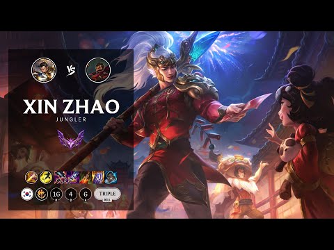 Xin Zhao Jungle vs Graves - KR Master Patch 12.12