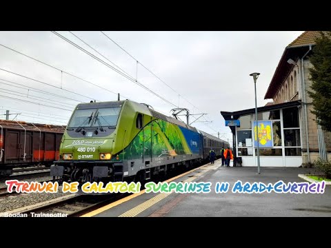 Trenuri de sfarsit de an in gara Curtici si Arad [M200] !