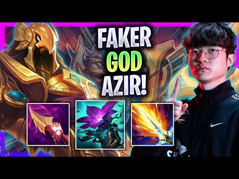 FAKER IS A GOD WITH AZIR! - T1 Faker Plays Azir Mid vs Leblanc! | Season 2024