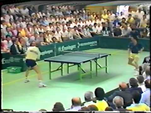 TT-Europapokal 1987 Grenzau-ATSV Saarbrücken (3) Waldner- Grubba-J.Rebel