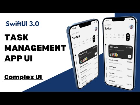 SwiftUI 3.0 - Task Management App UI - Complex UI - MVVM - Xcode 13 - SwiftUI Tutorials
