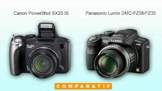 Canon PowerShot SX20 IS face au Panasonic Lumix DMC FZ38/FZ35 (HD)