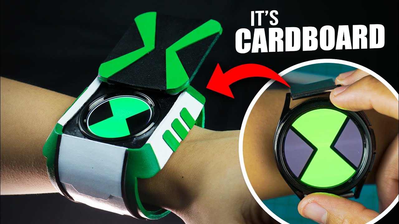 How to Make Ben 10 Omniverse Omnitrix with Cardboard + FREE TEMPLATE! | Easy w/ Smartwatch