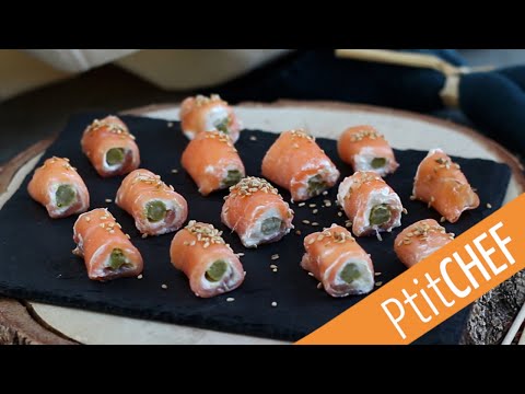 Pour votre apéritif, laissez-vous tenter par nos ROULÉS AU SAUMON sans cuisson