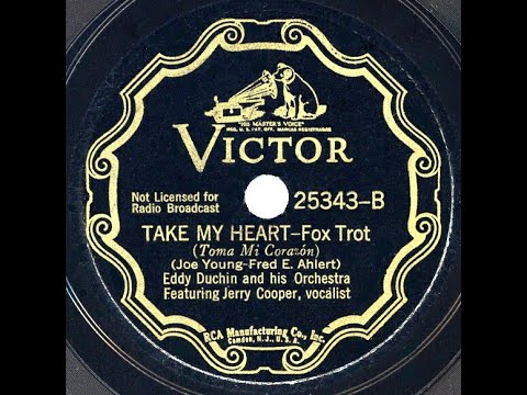 1936 HITS ARCHIVE: Take My Heart - Eddy Duchin (Jerry Cooper, vocal)
