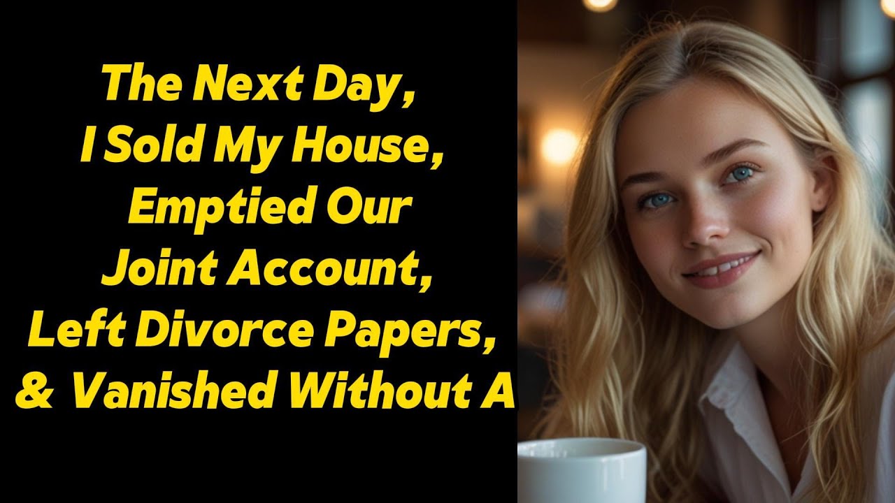 I Sold the House, Cleared Our Account, Left Divorce Papers, and Disappeared the Next Day