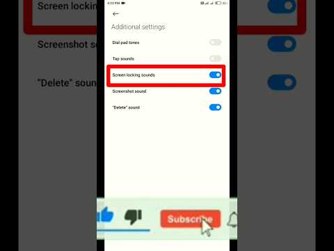 #short | screen Locking sound | How to turn on Lock screen sounds | #youtubeshorts #short