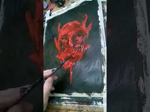 Ave satani. #theomen #darkart #horrorart #horror #satan #art