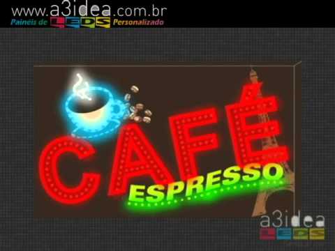 Painel de LED CAFE ESPRESSO