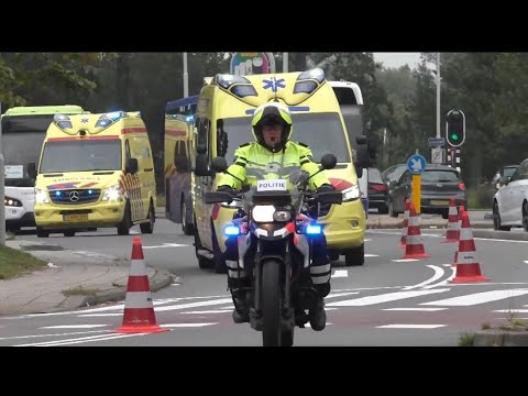 [Dam Tot Damloop] 5X Politie begeleiding 2023 Vele hulpdiensten met spoed onderweg in Zaandam