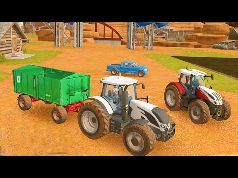 TRANSPORTING SHEEPS, SEEDS & FENDT TRACTORS WITH MERCEDES TRUCK CHALLENGE - Farming Simulator 22