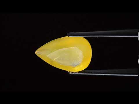 Натуральный желтый Опал груша 16.0x10.9мм 5.69ct видео