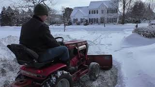 Wheel Horse 520H Plowing Snow 2025