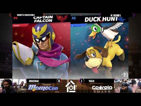 Marietta Smash Kings 4/13/19 -Bruceman(Falcon) VS  YugiX(Duck Hunt Dog)- W. Round 1