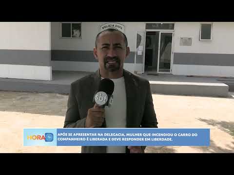 Carro incendiado em Santa Inês-MA