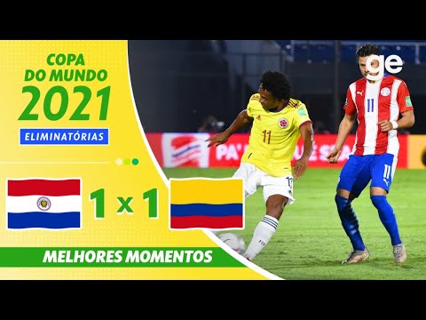 Gols e lances de Paraguai x Colômbia