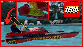 LEGO Set 7244 Motorized Speedboat From 2005 - Float Test