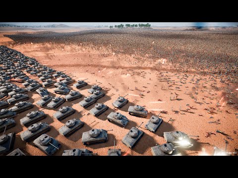 300 Tanks vs 1 MILLION Medieval Footman | Ultimate Epic Battle Simulator 2
