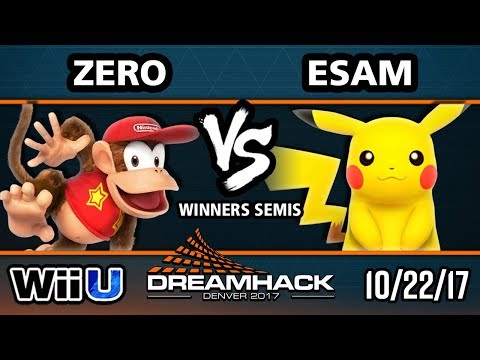 DHDEN17 Smash 4 - TSM | Zero (Diddy) Vs. PG | ESAM (Pikachu) - Wii U Singles WSF