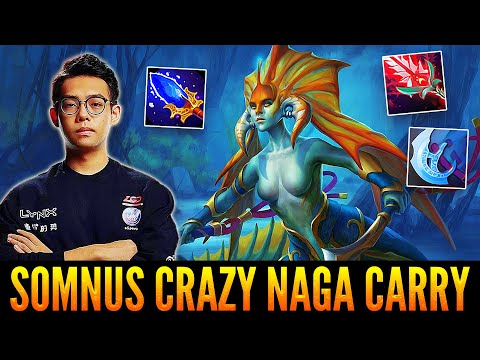 SOMNUS Back To The Old Cancer Hero - Crazy Naga Siren Carry Gameplay - Dota 2 Highlights