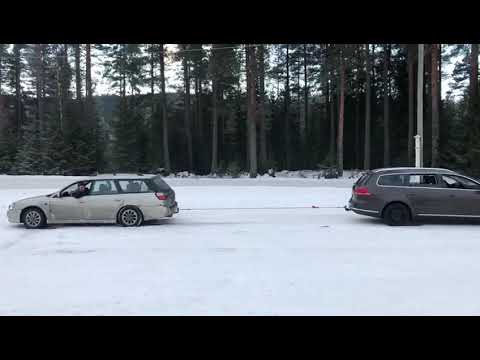 Subaru vs VW Passat 4 MOTION TUG OF WAR