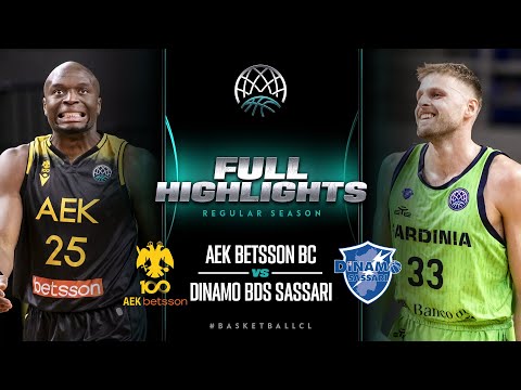 AEK BETSSON BC v Banco di Sardegna Sassari | Full Game Highlights | #BasketballCL 2023-24