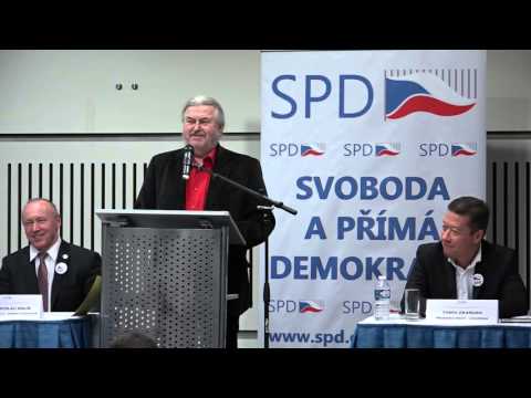 František Ringo Čech na sjezdu SPD
