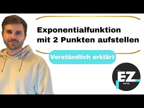 Setting up an exponential function with two points | Explained clearly