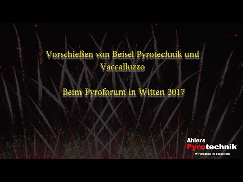 Beisel Pyrotechnik und Vaccalluzzo vorschießen beim Pyroforum 2017