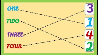 Match 123 numbers with pairs | class LKG UKG | Math worksheet for kids