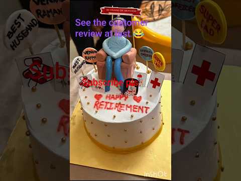 My first cake order from my YouTube channel, Subscribe